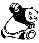 Cute Kung Fu Panda Wall Sticker