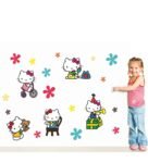 Pvc Wall Noric Stickers Cute Hello Kitty
