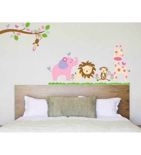 Tree Branches Animals Wall Sticker