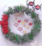 Red Roses Christmas Wreath For Door