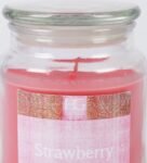 Red Wax Strawberry Scented Candle