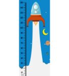 Rocket Height Chart in Multicolour