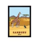 Sambaru Kenya Framed Canvas Art Print