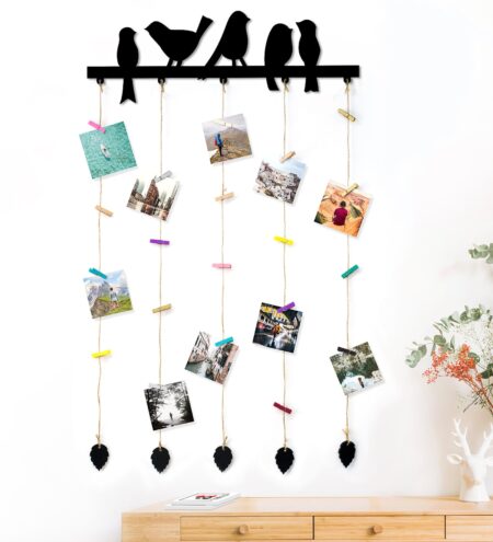 Black Jute Single Pcs Clip Photo Frames