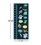 Space Animal Height Chart in Multicolour