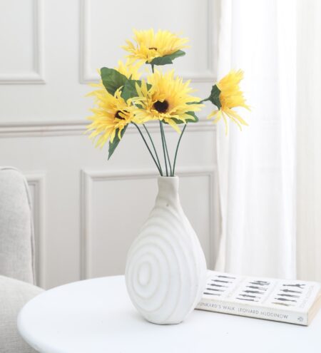 Yellow Fabric Spider Chrysanthemum Artificial Flowers