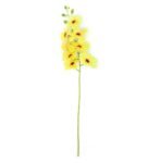 Yellow Fabric Galsang Artificial Flower Stick Without Pot