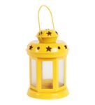 Yellow Metal Table Tea Light Holder