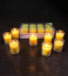 Yellow Wax Citronella Tea Scented Candle