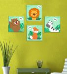 Zoo Animals Wall Panels in Multicolour