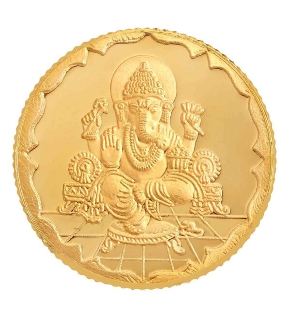 10 Grams 24kt (999) Lord Ganesha Gold Coin