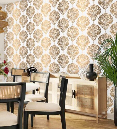 16 Feet Bohemian Baroque 180 Gsm Wallpaper Roll