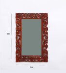 Brown Mango Wood Knight Wall Mirror