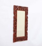 Brown Mango Wood Knight Wall Mirror