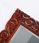 Brown Mango Wood Knight Wall Mirror