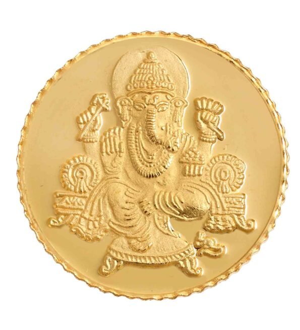 5 Grams 24kt (999) Lord Ganesha Gold Coin