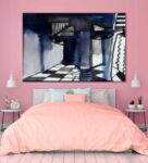 Abstract Canvas On Wooden Framed Stretched Art Print 20×30 Inches