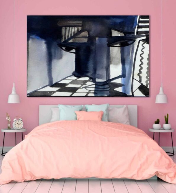 Abstract Canvas On Wooden Framed Stretched Art Print 20x30 Inches