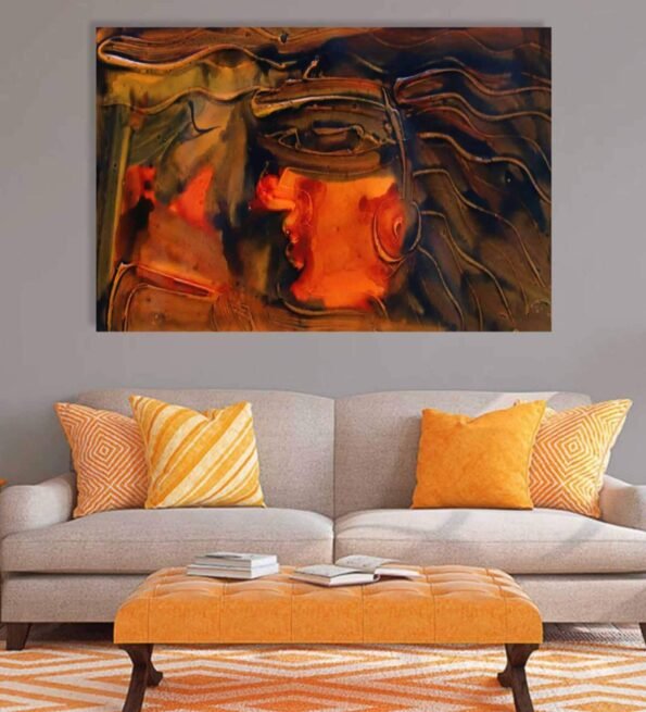 Abstract Canvas On Wooden Framed Stretched Art Print 20x30 Inches