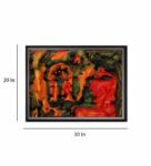 Abstract Canvas On Wooden Framed Stretched Art Print 20×30 Inches