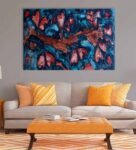 Abstract Canvas On Wooden Framed Stretched Art Print 20×30 Inches