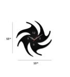 Black MDF Abstract Volleyball Modern Wall Clock