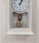Cream Fibre Almirah Design Modern Wall Clock