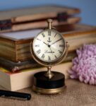 Brass Brass Analog Table Clock