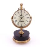 Brass Brass Analog Table Clock