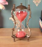 Antique Brass Kepler Sand Timer With Twig Pillar