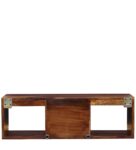 Aramika Sheesham Wood Book Shelf With Door In Provincial Teak Finish