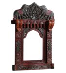 Solid Wood Jharokha in Copper Colour