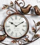 Brown Metal Novelty Wall Clock