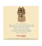 Beige & Brown Polyresin 5.9 Inches Laxmi Ganesha Idol Statue