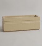 Beige Polymer 21 Inch Rectangular Planter