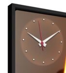 Black Engineered Wood Analog Wall Clock