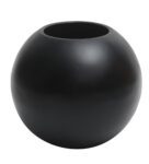 Black Fiber Glass Round Shaped Large Floor Planter