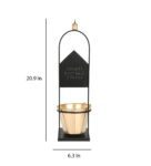 Black & Gold Metal Water Tap Planter