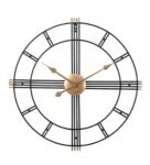 Black & Gold Piped Wall Clock