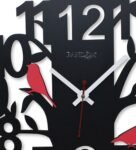 Black MDF Wall Clock