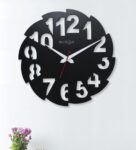 Black MDF Wall Clock