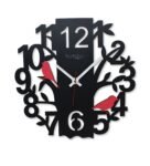 Black MDF Wall Clock