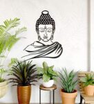 Black Steel Lord Buddha Wall Art