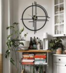 Black Mild Steel Bean Modern Wall Clock