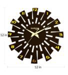 Black Wooden Evolution Wall Clock