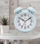 Blue Analog Alarm Table Clock