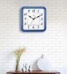 Blue Analog Wall Clock