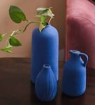 Blue Ceramic Rhombus Table Vases