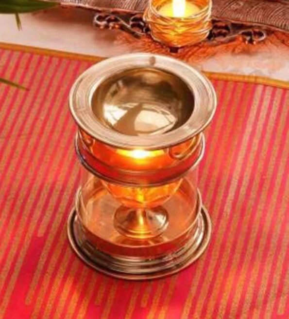 Brass Aashta Deep Akhand Diya