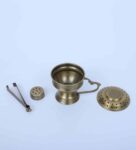 Brass Agarbatti Holder 1 Brass Dhuni And 1  Brass Chimti